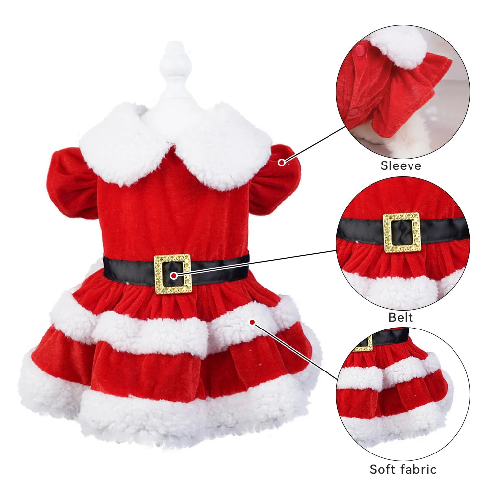 Christmas Dresses for Small Dogs Cats